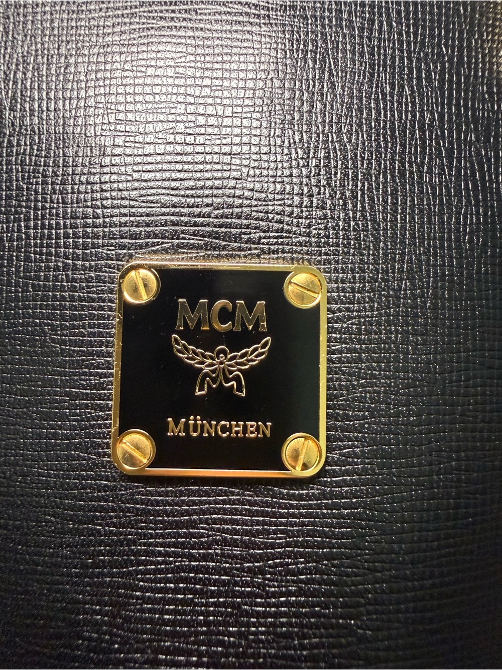 MCM Authentic Black Leather Tote Bag - Picture 12 of 12